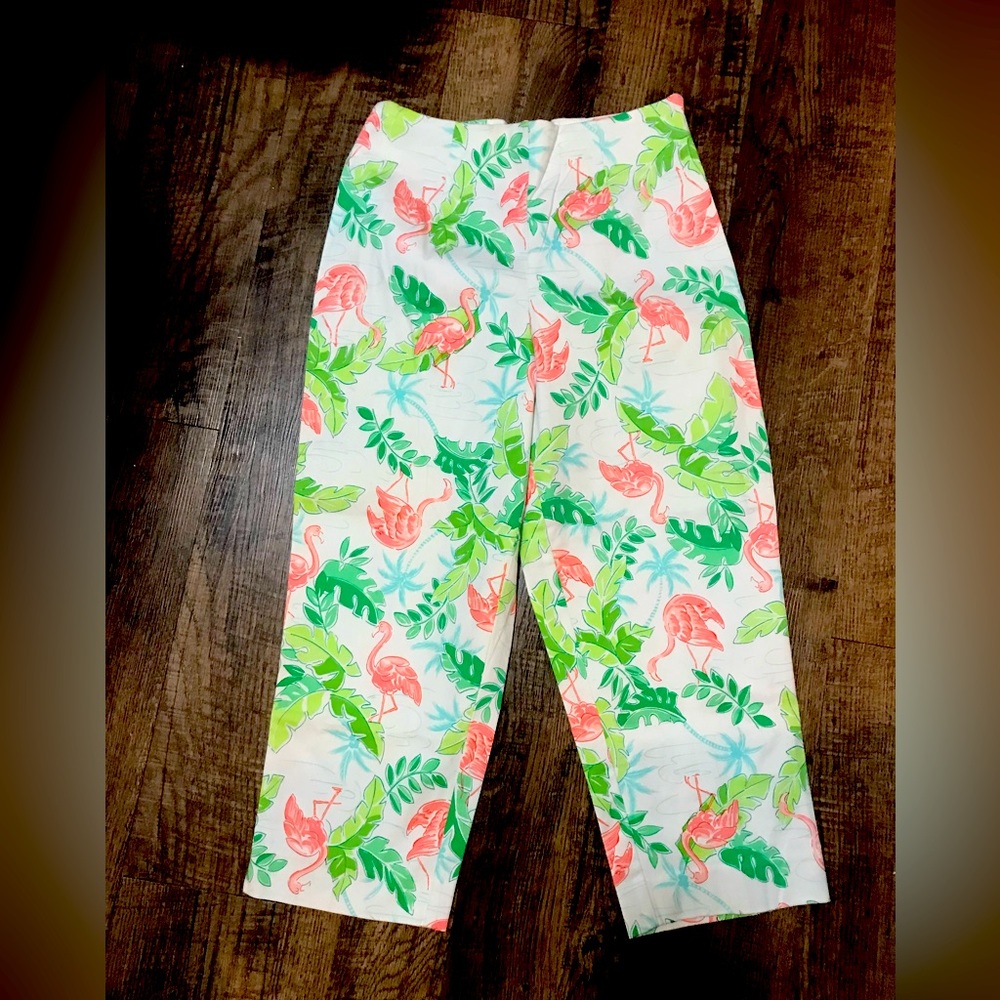 Briggs | 8P Flamingo Capri Pants NWT